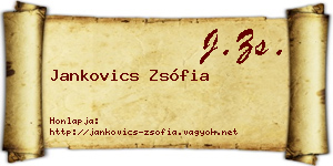 Jankovics Zsófia névjegykártya