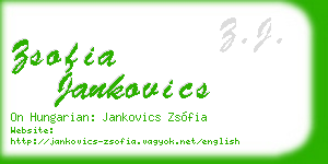 zsofia jankovics business card